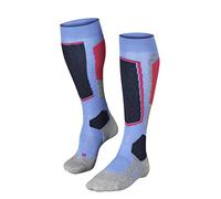 FALKE SK2 Intermediate W Kh lana hilo funcional gruesos cálidos 1 par, Calcetines de esquí Mujer, Azul Blue Note 6545, 39-40
