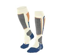 FALKE SK2 Intermediate W Kh lana hilo funcional gruesos cálidos 1 par, Calcetines de esquí Mujer, Blanco Offwhite-Candy 2042, 35-36
