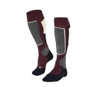 FALKE SK2 Intermediate W Kh lana hilo funcional gruesos cálidos 1 par, Calcetines de esquí Mujer, Rojo Infra 8118, 39-40