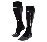 FALKE SK2 Intermediate Wool W Kh lana hilo funcional gruesos cálidos 1 par, Calcetines de esquí Mujer, Negro Black-Mix 3010, 41-42