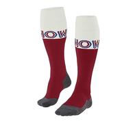 FALKE SK4 Advanced M Kh lana hilo funcional finos cálidos, Calcetines de esquí Hombre, Rojo Lipstick 8000 Snow-O, 44-45