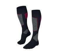 FALKE SK4 Advanced W Kh lana hilo funcional finos cálidos 1 par, Calcetines de esquí Mujer, Azul Space Blue 6116-O, 35-36
