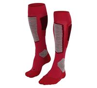 FALKE SK4 Advanced W Kh lana hilo funcional finos cálidos 1 par, Calcetines de esquí Mujer, Rojo Rose 8680-O, 37-38