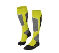 FALKE SK4 Advanced W Kh lana hilo funcional finos cálidos, Calcetines de esquí Mujer, Amarillo Sulfur 1084-O, 35-36