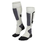 FALKE SK4 Advanced W Kh lana hilo funcional finos cálidos, Calcetines de esquí Mujer, Blanco Off-White 2040-O, 39-40