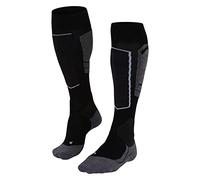 FALKE SK4 Advanced W Kh lana hilo funcional finos cálidos, Calcetines de esquí Mujer, Negro Black-Mix 3010-O, 39-40