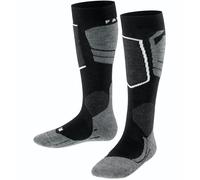 FALKE SK4 Advanced K Kh lana hilo funcional finos cálidos 1 par, Calcetines de esquí Unisex niños, Negro Black-Mix 3010, 27-30