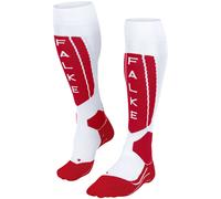 Falke SK5 Expert, calcetines de esquí, mujer, blanco/rojo 41-42 FF-MAT 2088