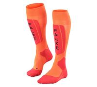 FALKE SK5 Expert M Kh seda hilo funcional finos cálidos 1 par, Calcetines de esquí Hombre, Naranja Flash Orange 8034, 39-41