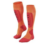 FALKE SK5 Expert M Kh seda hilo funcional finos cálidos 1 par, Calcetines de esquí Hombre, Naranja Flash Orange 8034 Trend, 44-45
