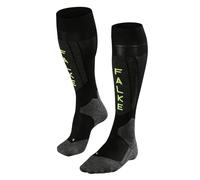 FALKE SK5 Expert M Kh seda hilo funcional finos cálidos 1 par, Calcetines de esquí Hombre, Negro Black-Lightning 3171 Trend, 42-43