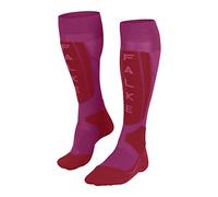 FALKE SK5 Expert W Kh seda hilo funcional finos cálidos 1 par, Calcetines de esquí Mujer, Morado Lipstick Pink 8528, 35-36