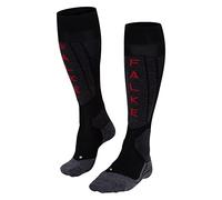 FALKE SK5 Expert W Kh seda hilo funcional finos cálidos 1 par, Calcetines de esquí Mujer, Negro Black-Mix 3010, 37-38