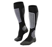 FALKE SK6 Pro W Kh lana hilo funcional finos cálidos 1 par, Calcetines de esquí Mujer, Negro Black-Mix 3010, 41-42