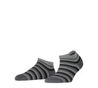 FALKE Smart Stripe W Sn algodón lisos 1 par, Calcetines cortos Mujer, Gris Hematite 3240, 39-42