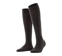 FALKE Softmerino W Kh lana algodón lisos 1 par, Calcetines largos Mujer, Marrón Dark Brown 5239, 37-38