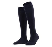 Falke Calcetines largos Softmerino W Kh, lana y algodón lisos, Mujer, Azul Dark Navy 6379, 39-40