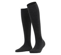 FALKE Calcetines hasta la rodilla Softmerino W Lana/algodón lisos Antracita 41/42