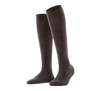 FALKE Softmerino W Kh lana algodón lisos 1 par, Calcetines largos Mujer, Marrón Dark Brown 5239, 39-40