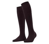 FALKE Softmerino W Kh lana algodón lisos 1 par, Calcetines largos Mujer, Rojo Barolo 8596, 39-40