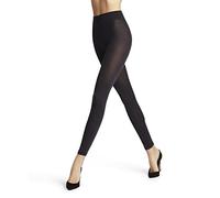 FALKE Softmerino W Le lana algodón lisos 1 pieza, Leggings Mujer, Azul Dark Navy 6370, 36-38