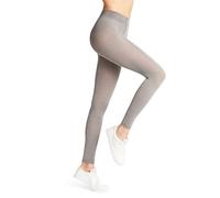 FALKE Softmerino W Le lana algodón lisos 1 pieza, Leggings Mujer, Gris Light Grey Melange 3830, 40-42