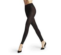 FALKE Softmerino W Le lana algodón lisos 1 pieza, Leggings Mujer, Negro Black 3000, 36-38