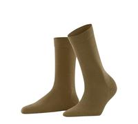 FALKE Softmerino W So lana algodón lisos 1 par, Calcetines Mujer, Amarillo Old Brass 1220, 35-36