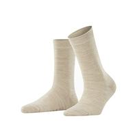 FALKE Softmerino W So lana algodón lisos 1 par, Calcetines Mujer, Azul Linn Melange 4549, 37-38