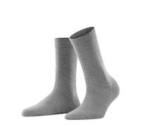 FALKE Softmerino W So lana algodón lisos 1 par, Calcetines Mujer, Gris Light Grey Melange 3830, 39-40