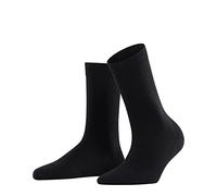FALKE Softmerino W So lana algodón lisos 1 par, Calcetines Mujer, Negro Black 3009, 41-42