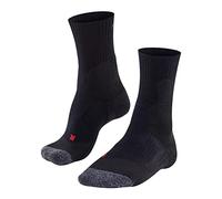 FALKE TE2 M So algodón antiampollas 1 par, Calcetines de tenis Hombre, Negro Black 3000, 46-48