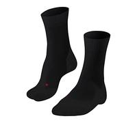 FALKE TE4 M So algodón antiampollas 1 par, Calcetines de tenis Hombre, Negro Black 3000, 44-45