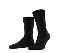 Falke Calcetines Teppich Im Schuh – Hombre, lana lisa, 1 par, Negro (Black 3000) 43-44