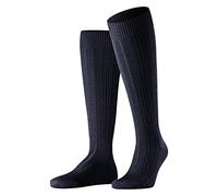 Falke Calcetines largos Hombre Teppich Im Schuh M Kh de lana, lisos, 1 par – Azul Dark Navy 45-46