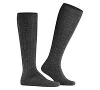 FALKE Teppich Im Schuh M Kh lana lisos 1 par, Calcetines largos Hombre, Gris Anthracite Melange 3080, 39-40