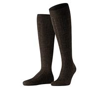 FALKE Teppich Im Schuh M Kh lana lisos 1 par, Calcetines largos Hombre, Marrón Dark Brown 5450, 39-40