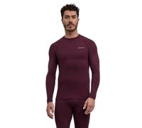 FALKE Thermozone Backpack-Ready Hombre Camiseta de Manga Larga Wool-Tech Barolo (8526), XXL