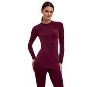 FALKE Thermozone Backpack-Ready Mujer Camiseta de Manga Larga Wool-Tech