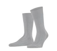 FALKE Tiago Dotted Line M So algodón fil d'Écosse estampados 1 par, Calcetines Hombre, Gris Silver 3203, 39-40