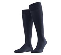 FALKE Tiago M Kh algodón fil d'Écosse sostenible lisos 1 par, Calcetines largos Hombre, Azul Space Blue 6116, 39-40