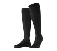 FALKE Tiago M Kh algodón fil d'Écosse sostenible lisos 1 par, Calcetines largos Hombre, Negro Black 3000, 43-44