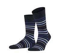 FALKE Tinted Stripe M So lana algodón estampados 1 par, Calcetines Hombre, Azul Dark Navy 6371, 39-42