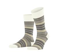 FALKE Tinted Stripe M So lana algodón estampados 1 par, Calcetines Hombre, Beis Beige Melange 4043, 43-46
