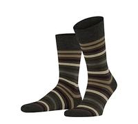FALKE Tinted Stripe M So lana algodón estampados 1 par, Calcetines Hombre, Verde Beech 7464, 39-42