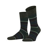 FALKE Tinted Stripe M So lana algodón estampados 1 par, Calcetines Hombre, Verde Wald 7992, 39-42