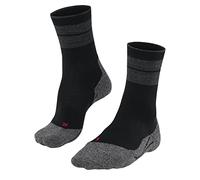Falke Calcetines senderismo TK Stabilizing M - Lana, hilo funcional, antiampollas, Negro 44-45