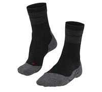 FALKE TK Stabilizing W So lana hilo funcional antiampollas gruesos 1 par, Calcetines para senderismo Mujer, Negro Black 3003, 41-42