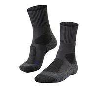FALKE TK1 Adventure Cool M So lyocell hilo funcional antiampollas gruesos 1 par, Calcetines para senderismo Hombre, Gris Asphalt Melange 3180, 42-43