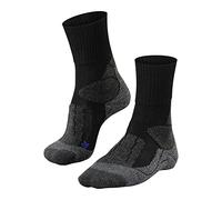 Falke Calcetines para senderismo Hombre TK1 Adventure Cool M - Lyocell antiampollas - Negro 42-43